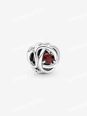 Pandora January Red Eternity Circle Charm